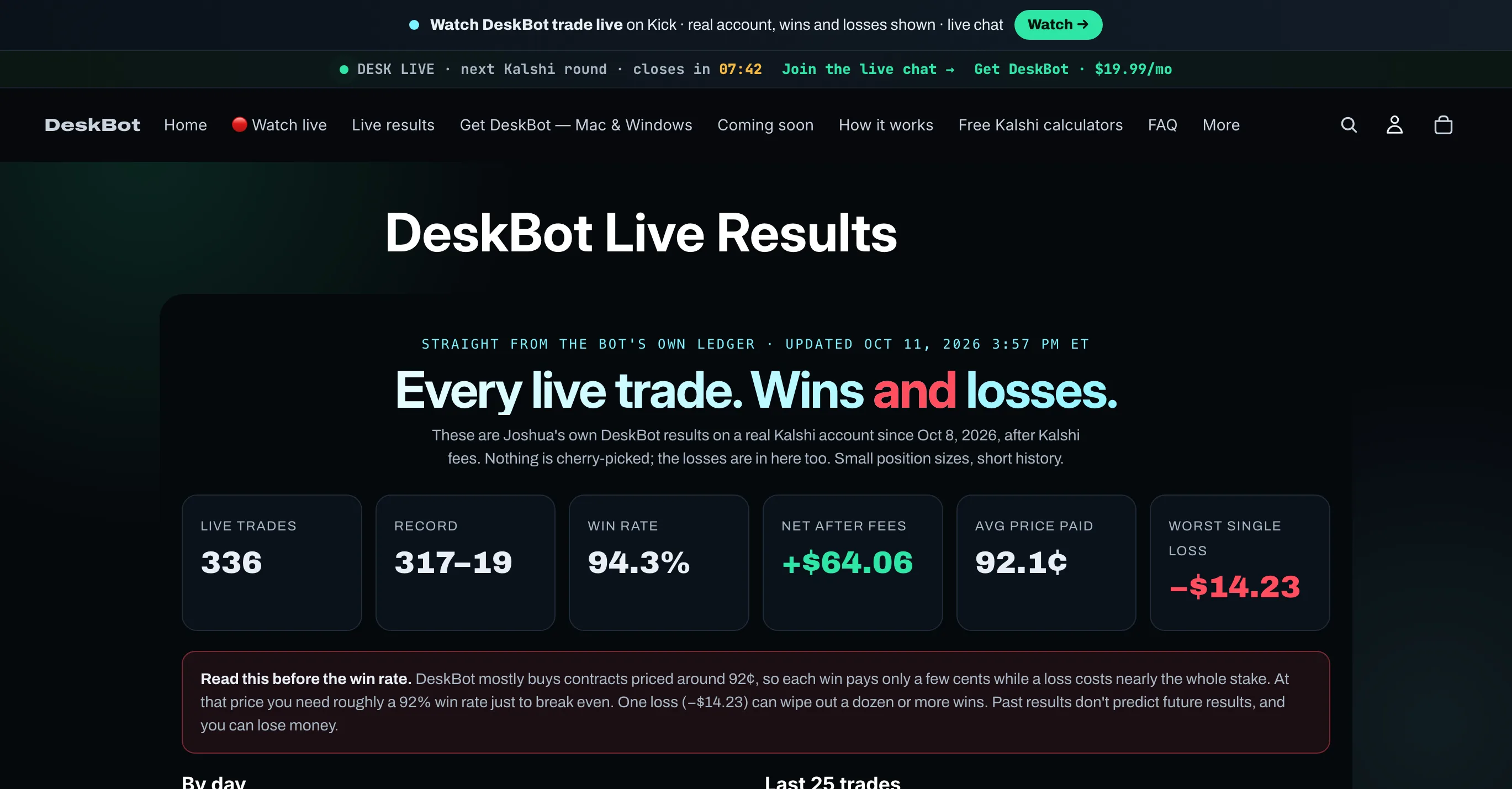 DeskBot for Kalshi screenshot 2