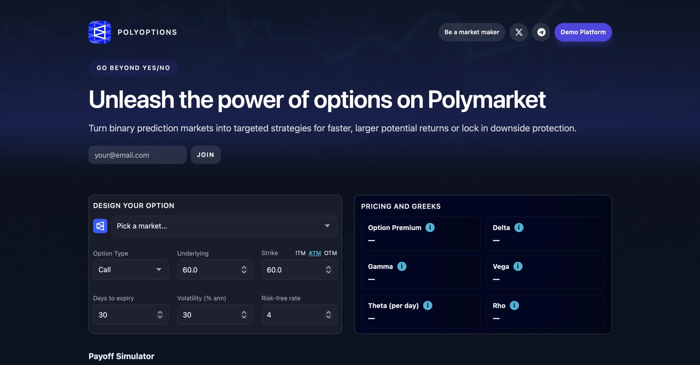 Polyoptions preview