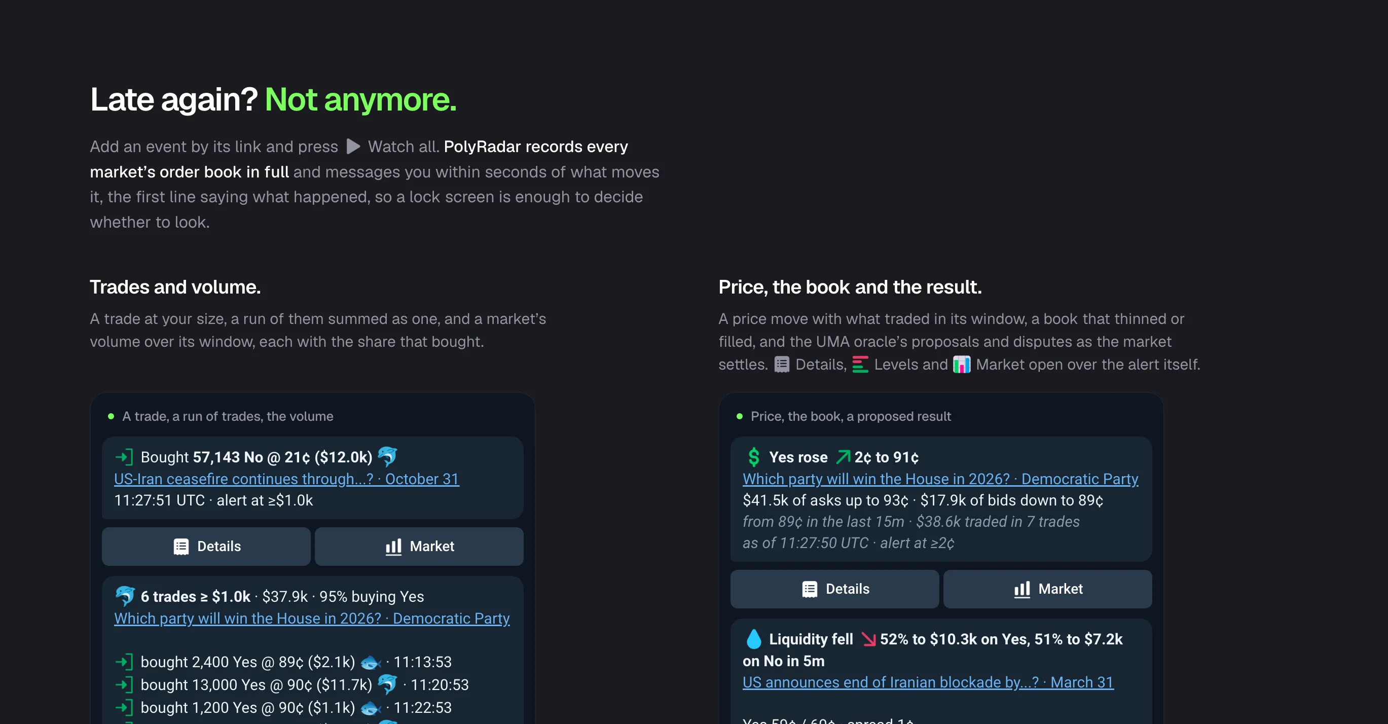 PolyRadar screenshot 2