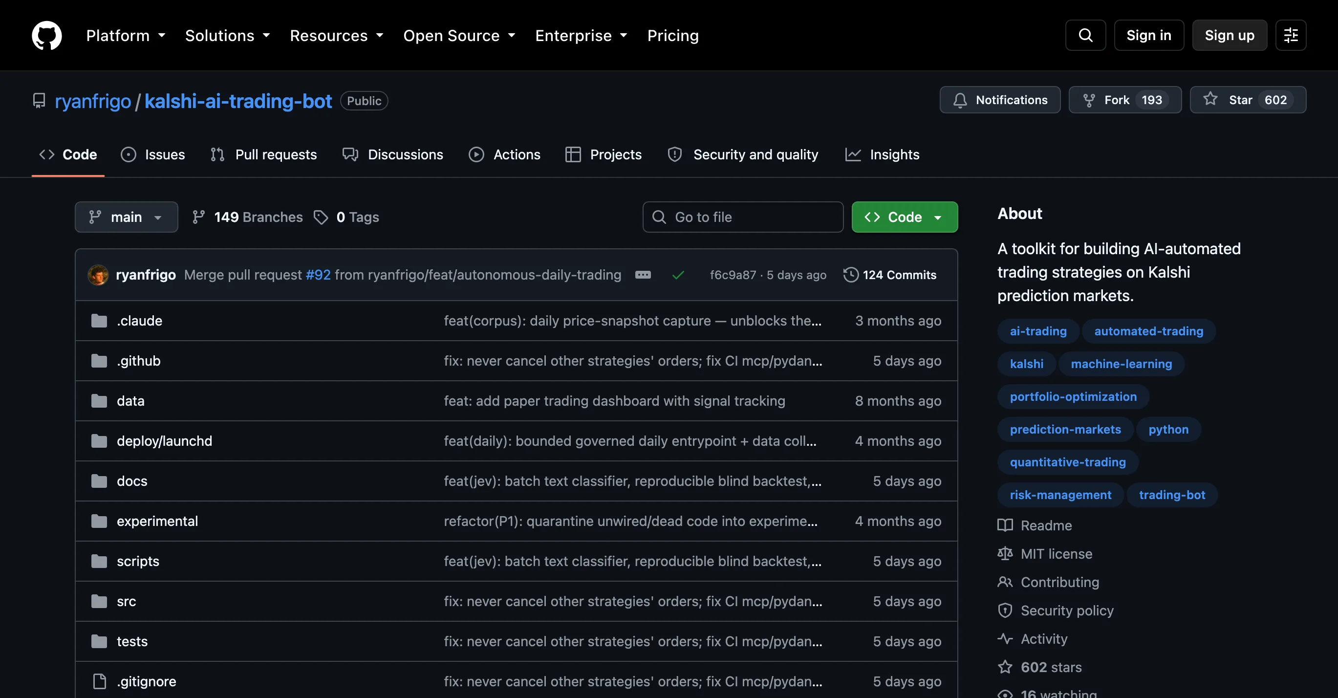 Kalshi AI Trading Bot preview