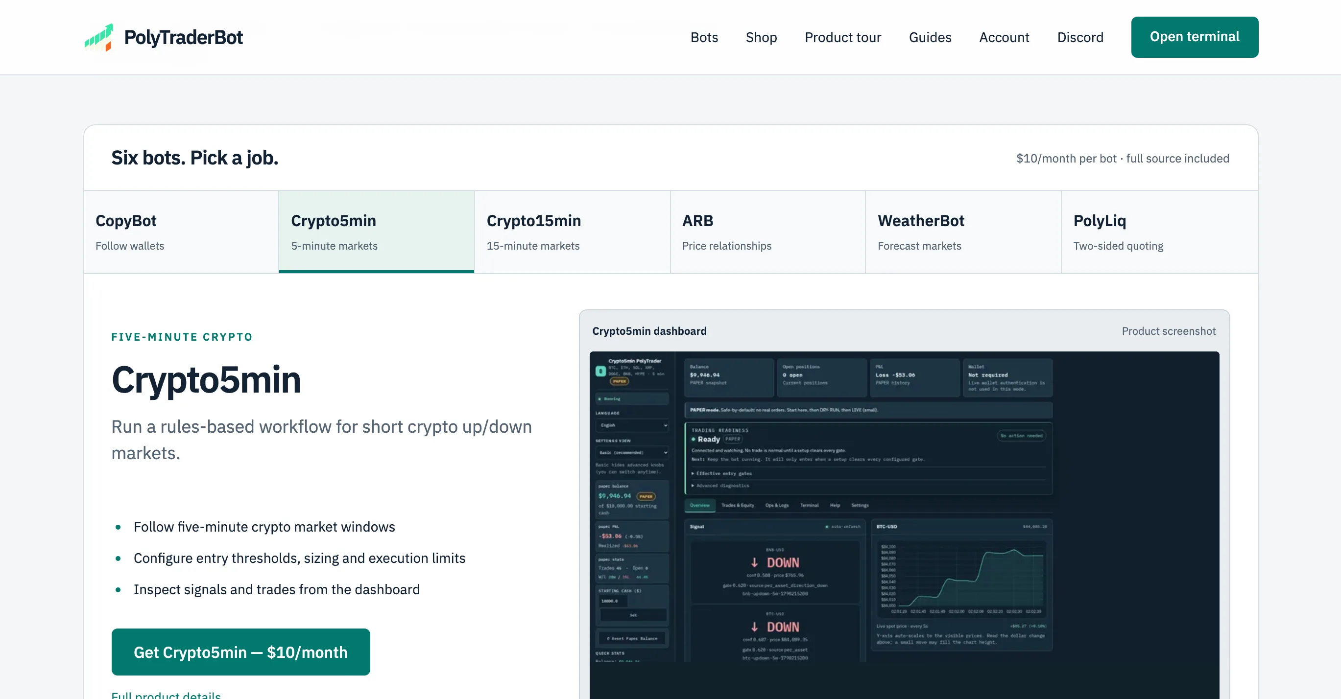 PolyTraderBot screenshot 2